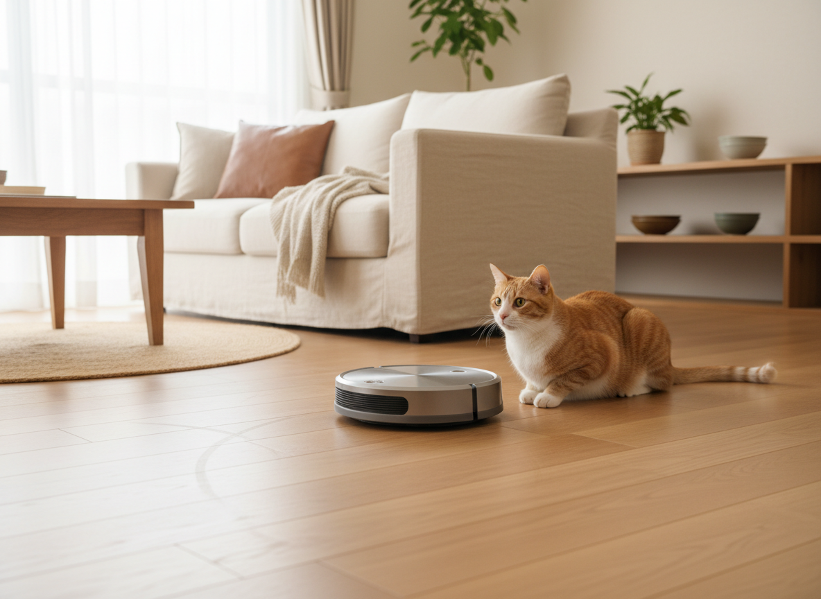 猫がいる家にロボット掃除機は必要？メリット・デメリットと注意点