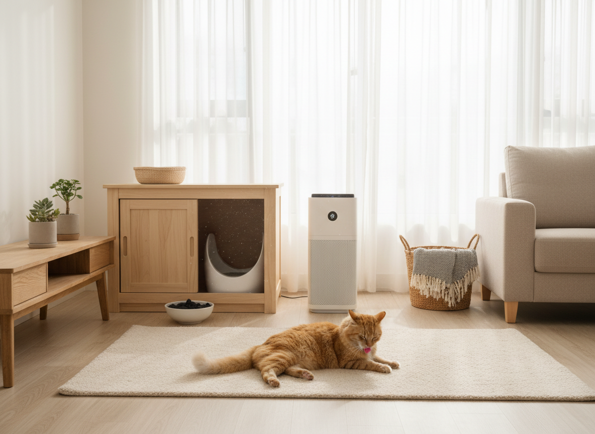 猫の部屋のニオイ対策｜トイレ臭・フード臭・生活臭を減らす考え方