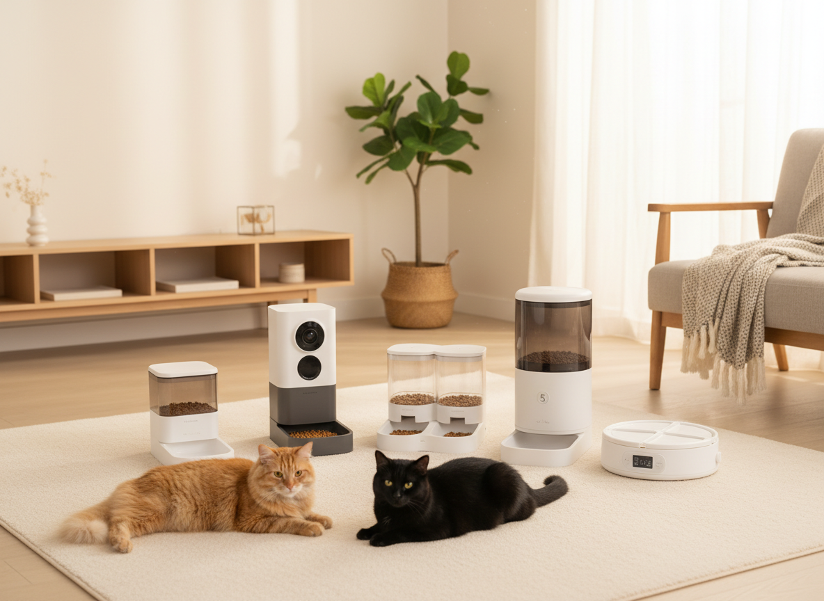 猫用自動給餌器5選を比較｜カメラ・容量・2タンク・停電対策で選ぶ