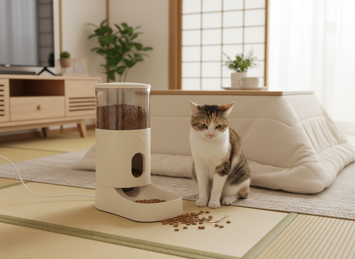 猫用自動給餌器のデメリット｜詰まり・横取り・停電で後悔しないために